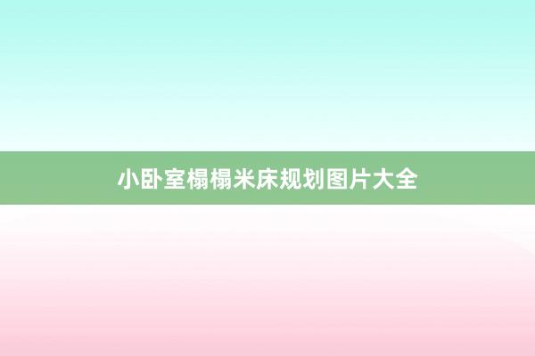 小卧室榻榻米床规划图片大全